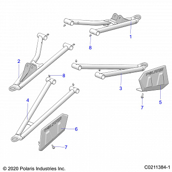 SUSPENSION, FRONT A-ARMS - A20SYE95AD/CAD (C0211384-1)