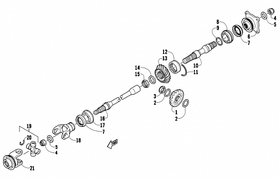 SECONDARY DRIVE ASSEMBLY