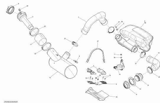 Exhaust System - With Suspension
