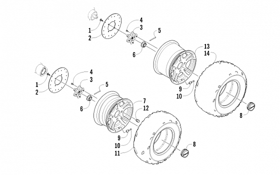 WHEEL AND TIRE ASSEMBLY