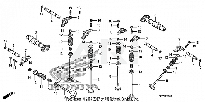 CAMSHAFT + VALVE