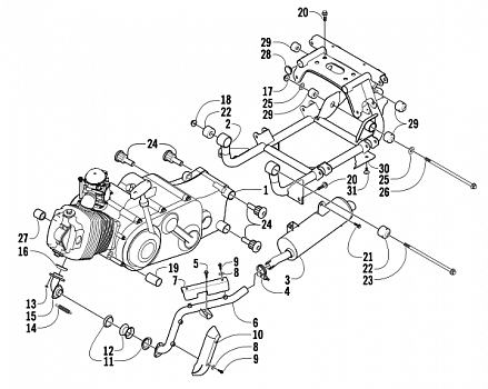 ENGINE AND RELATED PARTS