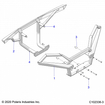 BODY, BUMPERS, DELUXE - A20SLZ95AE (C102336-3)