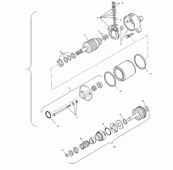 STARTING MOTOR - A01CH50EB (4964466446D014)