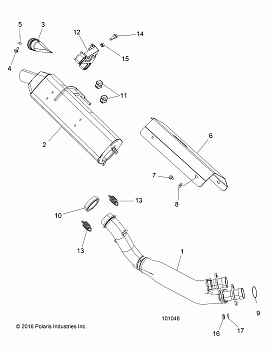 ENGINE, EXHAUST - A18SVA85B5 (101048)