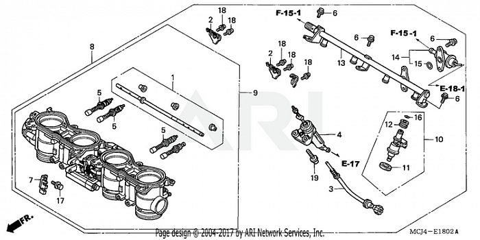 THROTTLE BODY ASSY. ('02-'03)