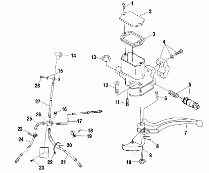 CONTROLS - MASTER CYLINDER/BRAKE LINE - A00CH50AA (4954805480B012)