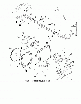 ENGINE, COOLING SYSTEM - R14WH9EMD (49RGRCOOL14HIP)