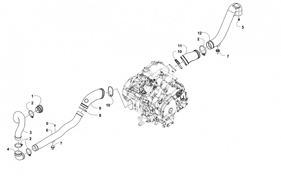 CASE/BELT COOLING ASSEMBLY