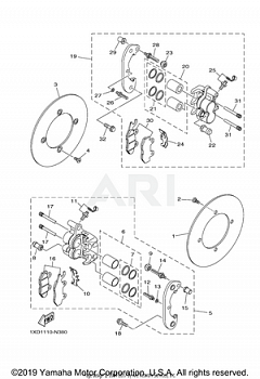 REAR BRAKE CALIPER