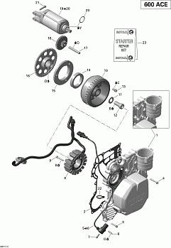 Magneto And Electric Starter Skandic WT