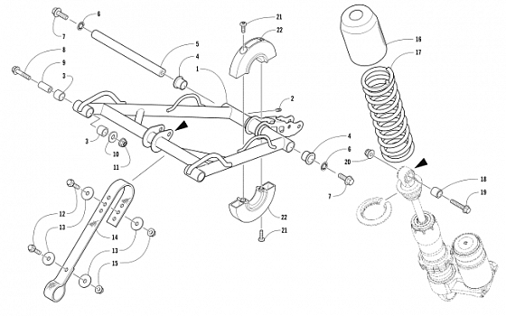 REAR SUSPENSION FRONT ARM ASSEMBLY