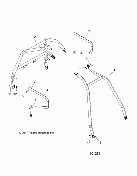 CHASSIS, CAB FRAME AND SIDE BARS - A18DAA50B7 (101271)