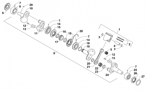 PISTON AND CRANKSHAFT