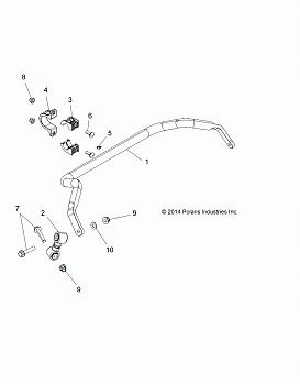 SUSPENSION, STABILIZER BAR, REAR - Z17VBE87N2 (49RGRSTABILIZERRR15RZR900)