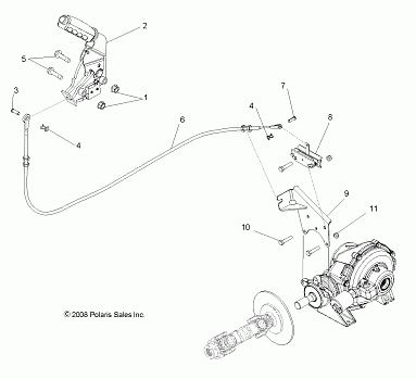 BRAKES, PARK BRAKE ASM. - R09HH50AG/AR (49RGRBRAKEPARK097004X4)