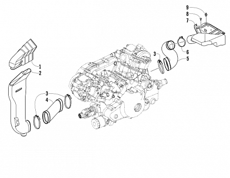 CASE/BELT COOLING ASSEMBLY