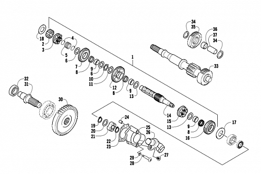 SECONDARY TRANSMISSION ASSEMBLY