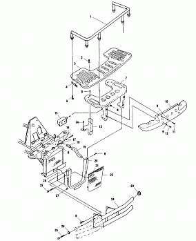 FRONT RACK and BUMPER MOUNTING - A01CH50AA (4964466446A007)