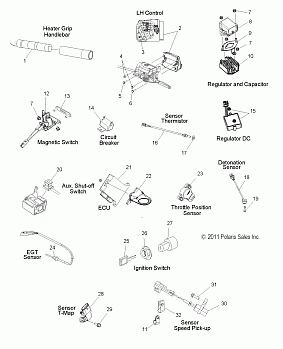 ELECTRICAL, SWITCHES, SENSORS and COMPONENTS - S12BF6NSA/NSL (49SNOWELECT12600RUSH)