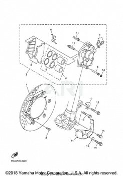 FRONT BRAKE CALIPER