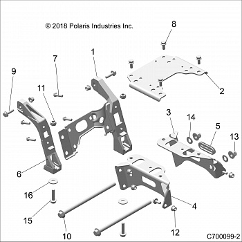 CHASSIS, MOUNTING, FRONT GEARCASE - Z20S1E99NG (C700099-2)
