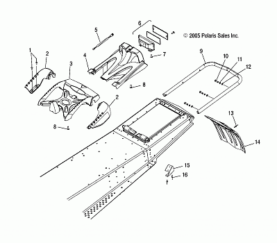 CHASSIS, REAR - S06PS6FS/FSA (4997459745A05)