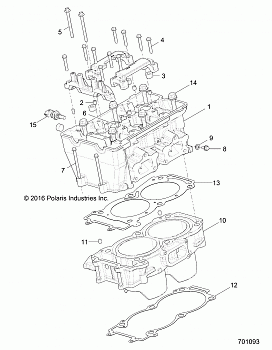 ENGINE, CYLINDER and HEAD - Z17VA/E/X87 ALL OPTIONS (701093)