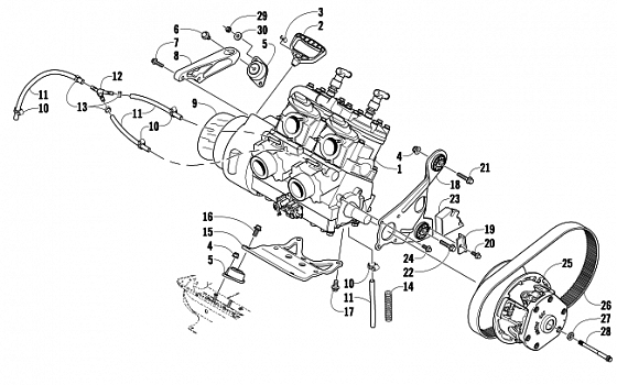 ENGINE AND RELATED PARTS