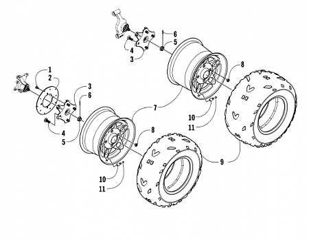 WHEEL AND TIRE ASSEMBLY