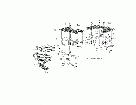 CHASSIS, BUMPER - A16YAF11AA (49ATVBUMPER09SP90)