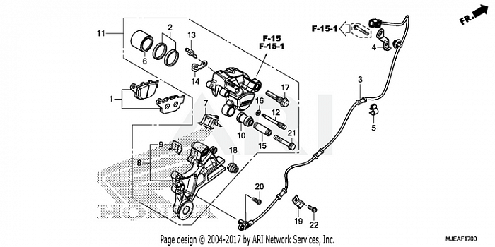 REAR BRAKE CALIPER