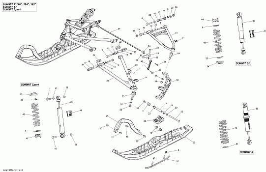 Front Suspension And Ski _24M1515