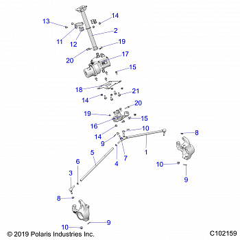 STEERING, STEERING POST ASM. - A20SVE95KR (C102159)