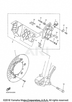 FRONT BRAKE CALIPER