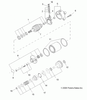 ENGINE, STARTING MOTOR - R09HH50AG/AR (49RGRSTARTINGMTR095004X4)