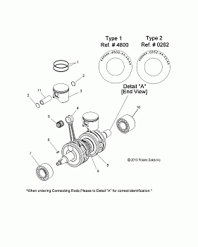 ENGINE, PISTON and CRANKSHAFT - S14BR8GSA/GSL (49SNOWPISTONCRANKSHAFT14800LE)