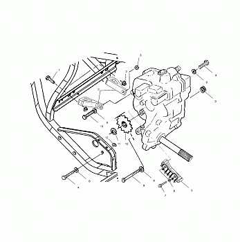 GEARCASE MOUNTING - A01BG50AA (4963766376B014)