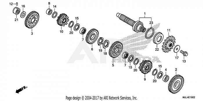 TRANSMISSION (NC700XD) (COUNTERSHAFT)