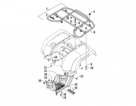 REAR RACK AND FOOTWELL ASSEMBLIES