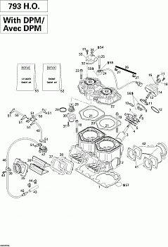 Cylinder, Exhaust Manifold And Reed Valve 793HO PDM