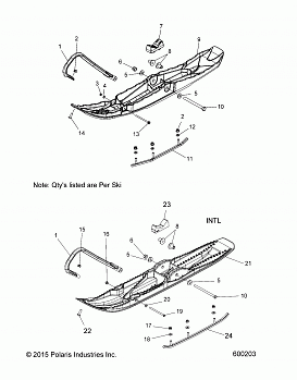 STEERING, SKI ASM. - S20CED5BSL/BSU ALL OPTIONS (600203)