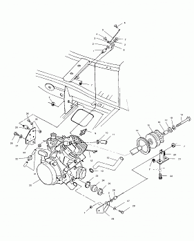 ENGINE MOUNTING - A03BA38CA (4982568256A09)