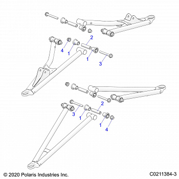 SUSPENSION, FRONT A-ARM MOUNTING - A20SYE95AD/CAD (C0211384-3)