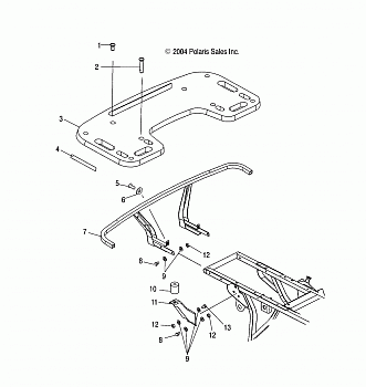 REAR RACK MOUNTING - A05CD32AA/AB/AC (4994909490A06)