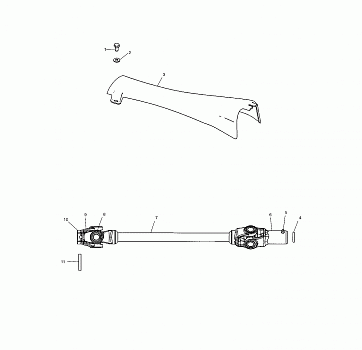 PROP SHAFT - A05CL50AA (4975687568A13)