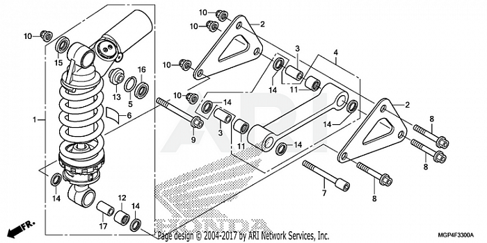 REAR SHOCK ABSORBER      (1)