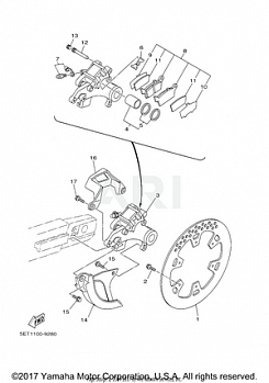 REAR BRAKE CALIPER