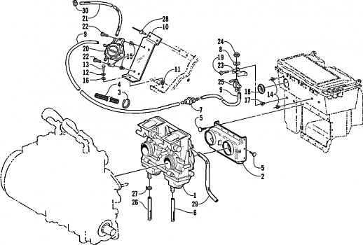 CARBURETOR AND FUEL PUMP ASSEMBLY