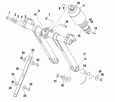 FRONT TORQUE ARM - S02ND4BS (4970417041B011)